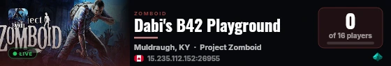 Dabi's B42 Playground live status badge