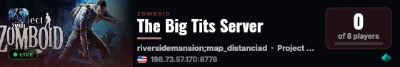 The Big Tits Server live status badge