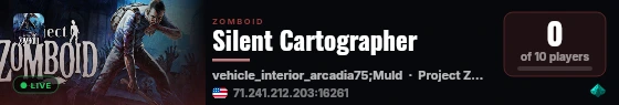 Silent Cartographer live status badge