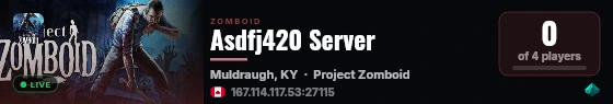 Asdfj420 Server live status badge
