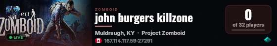 john burgers killzone live status badge