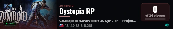 Dystopia RP live status badge