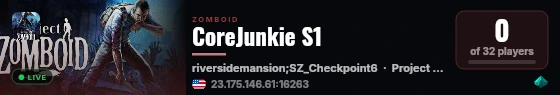 CoreJunkie S1 live status badge