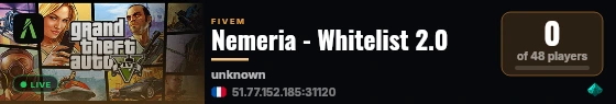Nemeria - Whitelist 2.0 live status badge