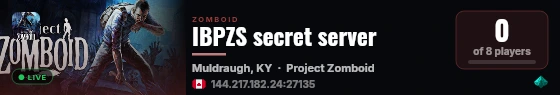 IBPZS secret server live status badge