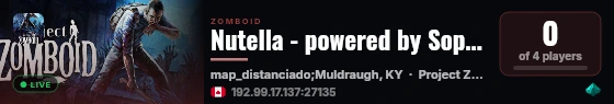 Nutella - powered by Sophie live status badge