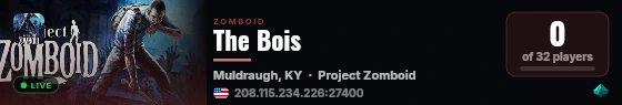 The Bois live status badge
