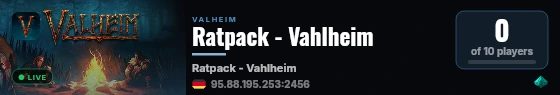 Ratpack - Vahlheim live status badge