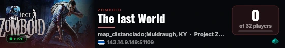 The last World live status badge