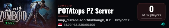 POTAtops PZ Server live status badge