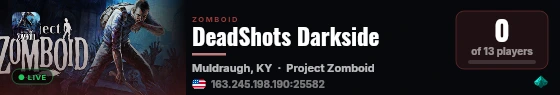 DeadShots Darkside live status badge