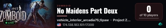 No Maidens Part Deux live status badge