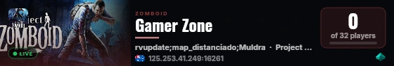 Gamer Zone live status badge