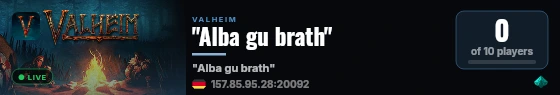 "Alba gu brath" live status badge