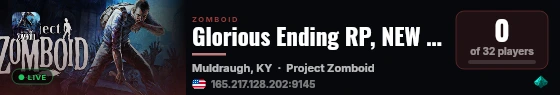 Glorious Ending RP, NEW PLAYERS WELCOME, STARTER KIT, MODDED live status badge