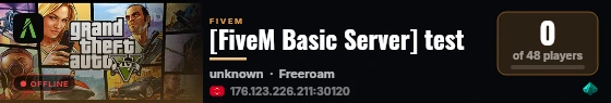 [FiveM Basic Server] test live status badge