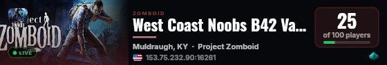 West Coast Noobs B42 Vanilla | PVE | Wiped 7-29-26 live status badge