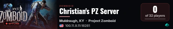 Christian's PZ Server live status badge