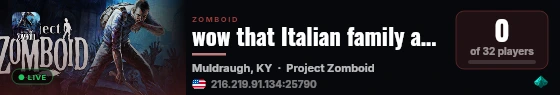 wow that Italian family across the restaurant sure is quiet. live status badge
