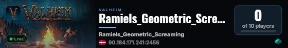 Ramiels_Geometric_Screaming live status badge