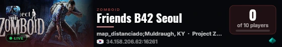 Friends B42 Seoul live status badge