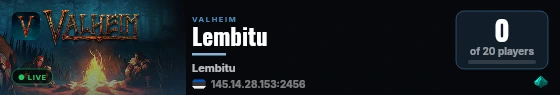 Lembitu live status badge