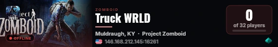 Truck WRLD live status badge