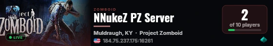 NNukeZ PZ Server live status badge