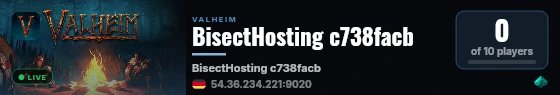 BisectHosting c738facb live status badge