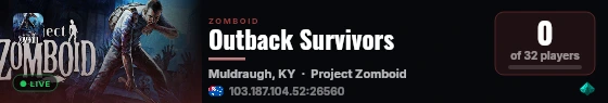 Outback Survivors live status badge