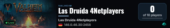 Las Druida 4Netplayers live status badge