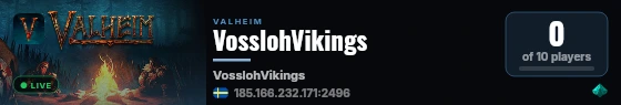 VosslohVikings live status badge