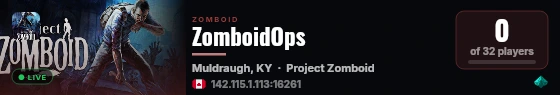 ZomboidOps live status badge