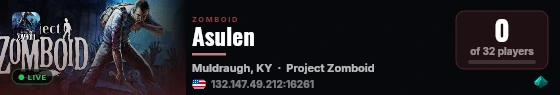 Asulen live status badge