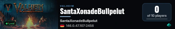 SantaXonadeBullpelut live status badge