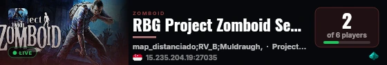 RBG Project Zomboid Server live status badge