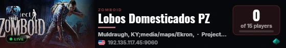 Lobos Domesticados PZ live status badge