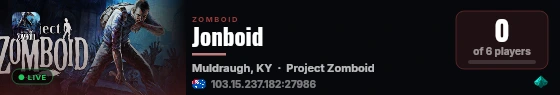 Jonboid live status badge