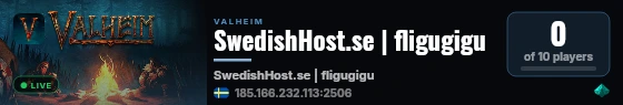 SwedishHost.se | fligugigu live status badge