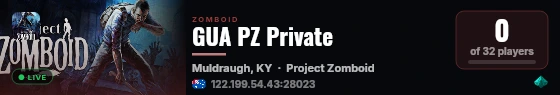 GUA PZ Private live status badge