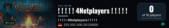 ! ! ! ! ! 4Netplayers ! ! ! ! ! live status badge