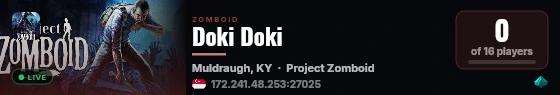 Doki Doki live status badge