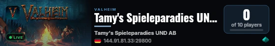 Tamy's Spieleparadies UND AB live status badge