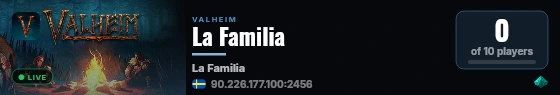 La Familia live status badge