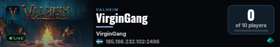 VirginGang live status badge