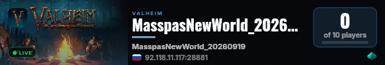 MasspasNewWorld_20260919 live status badge