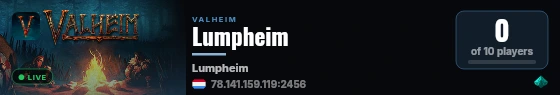Lumpheim live status badge