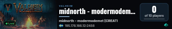 midnorth - modermodemet [CREATIVE] live status badge