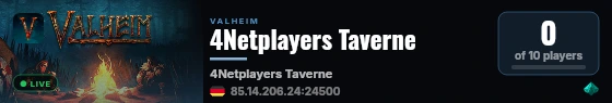 4Netplayers Taverne live status badge