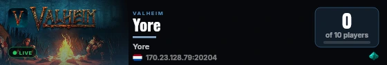 Yore live status badge